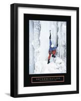 Determination - Ice Climber-Unknown Unknown-Framed Photo