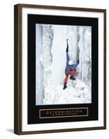 Determination - Ice Climber-Unknown Unknown-Framed Photo