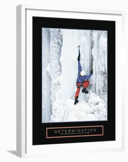 Determination - Ice Climber-Unknown Unknown-Framed Photo