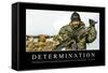 Determination: Inspirational Quote and Motivational Poster-null-Framed Stretched Canvas