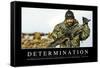 Determination: Inspirational Quote and Motivational Poster-null-Framed Stretched Canvas