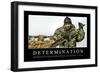 Determination: Inspirational Quote and Motivational Poster-null-Framed Premium Photographic Print