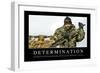 Determination: Inspirational Quote and Motivational Poster-null-Framed Premium Photographic Print