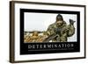 Determination: Inspirational Quote and Motivational Poster-null-Framed Photographic Print