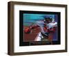 Determination - Quarterback-Bill Hall-Framed Art Print