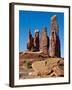 Determination Towers Monolith Group in Courthouse Pasture Northwest of Moab, Moab, Utah, Usa-Charles Crust-Framed Photographic Print