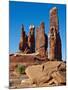 Determination Towers Monolith Group in Courthouse Pasture Northwest of Moab, Moab, Utah, Usa-Charles Crust-Mounted Photographic Print