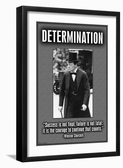 Determination-null-Framed Art Print