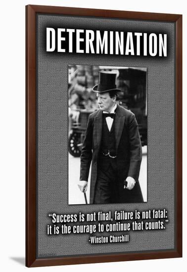 Determination-null-Framed Art Print