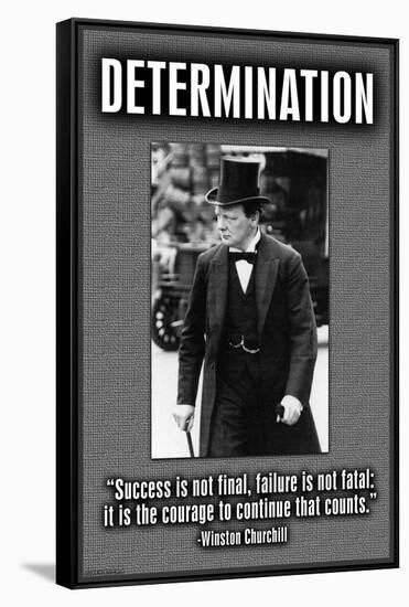 Determination-null-Framed Stretched Canvas