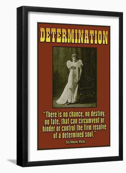 Determination-null-Framed Art Print