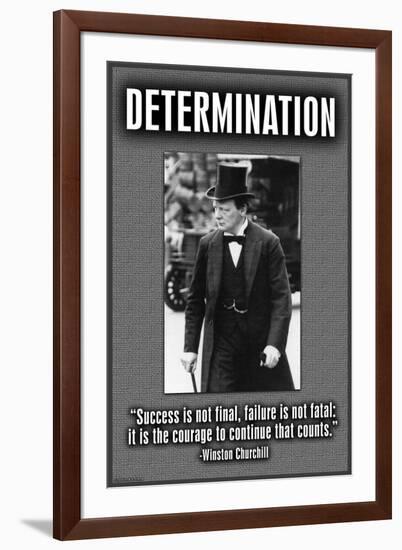 Determination-null-Framed Art Print