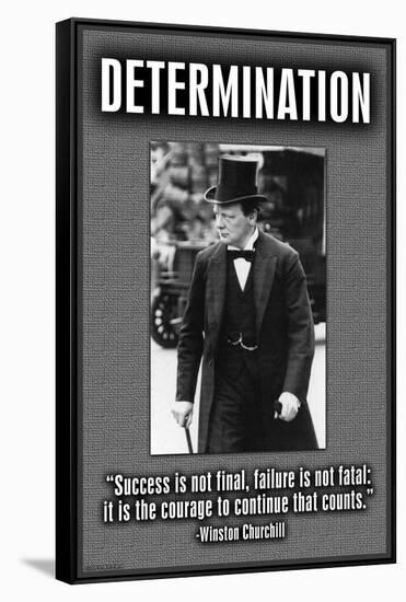 Determination-null-Framed Stretched Canvas