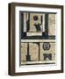 Determinative Hieroglyph for "Town" and Name of Abydos, from Sarcophagus of Irinimenpu-null-Framed Giclee Print