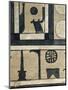 Determinative Hieroglyph for "Town" and Name of Abydos, from Sarcophagus of Irinimenpu-null-Mounted Giclee Print