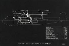German WWII Ramjet Bomber Blueprint-Detlev Van Ravenswaay-Photographic Print