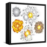 Detonation of Bomb, Fuel, Dynamite, Gas, Eruption-PILart-Framed Stretched Canvas