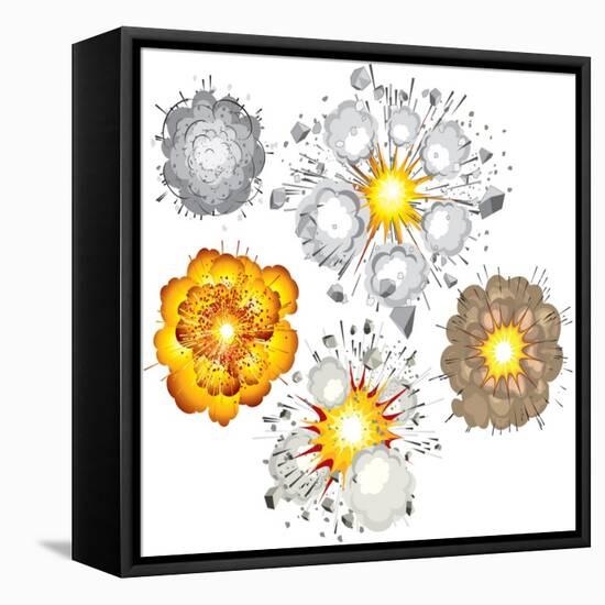 Detonation of Bomb, Fuel, Dynamite, Gas, Eruption-PILart-Framed Stretched Canvas