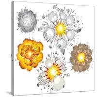 Detonation of Bomb, Fuel, Dynamite, Gas, Eruption-PILart-Stretched Canvas