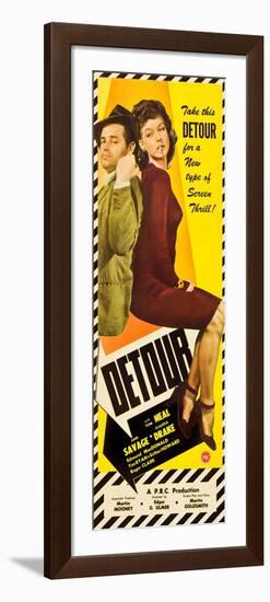 Detour, Tom Neal, Ann Savage, 1945-null-Framed Premium Giclee Print