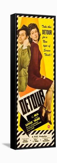Detour, Tom Neal, Ann Savage, 1945-null-Framed Stretched Canvas