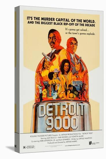 Detroit 9000 Art, Hari Rhodes, Alex Rocco, Vonetta Mcgee, 1973-null-Stretched Canvas
