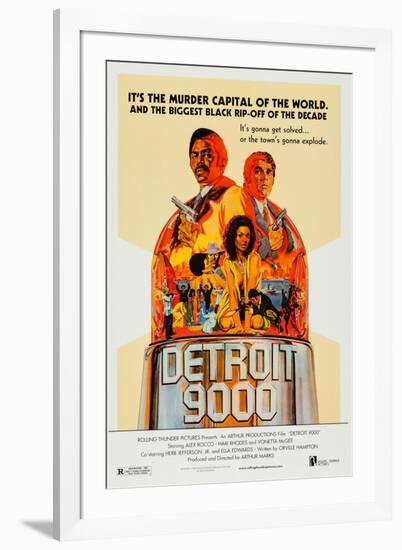 Detroit 9000 Art, Hari Rhodes, Alex Rocco, Vonetta Mcgee, 1973-null-Framed Art Print