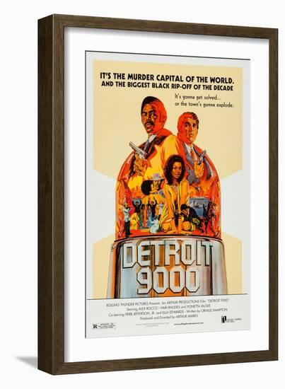 Detroit 9000 Art, Hari Rhodes, Alex Rocco, Vonetta Mcgee, 1973-null-Framed Art Print