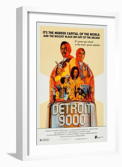 Detroit 9000 Art, Hari Rhodes, Alex Rocco, Vonetta Mcgee, 1973-null-Framed Art Print