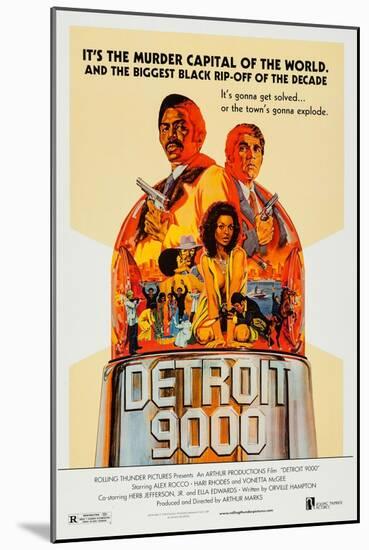 Detroit 9000 Art, Hari Rhodes, Alex Rocco, Vonetta Mcgee, 1973-null-Mounted Art Print
