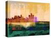 Detroit Abstract Skyline II-Emma Moore-Stretched Canvas