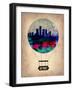 Detroit Air Balloon-NaxArt-Framed Art Print