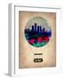 Detroit Air Balloon-NaxArt-Framed Art Print