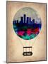 Detroit Air Balloon-NaxArt-Mounted Art Print