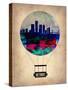 Detroit Air Balloon-NaxArt-Stretched Canvas