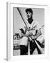 Detroit Baseball Player Hank Greenberg Seated, Holding Bats-Arthur Griffin-Framed Premium Photographic Print