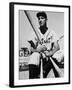 Detroit Baseball Player Hank Greenberg Seated, Holding Bats-Arthur Griffin-Framed Premium Photographic Print