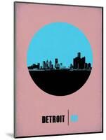 Detroit Circle Poster 1-NaxArt-Mounted Art Print