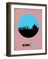 Detroit Circle Poster 1-NaxArt-Framed Art Print