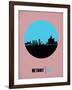 Detroit Circle Poster 1-NaxArt-Framed Art Print