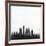 Detroit City Skyline - Black-NaxArt-Framed Art Print