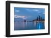 Detroit City Skyline-ncortez-Framed Photographic Print