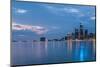 Detroit City Skyline-ncortez-Mounted Photographic Print