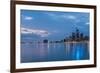 Detroit City Skyline-ncortez-Framed Photographic Print