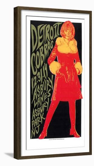 Detroit Cobras Spy-Print Mafia-Framed Serigraph