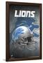 Detroit Lions - Helmet 17-null-Framed Poster