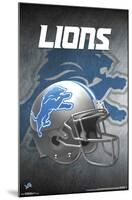 Detroit Lions - Helmet 17-null-Mounted Poster