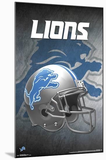 Detroit Lions - Helmet 17-null-Mounted Poster