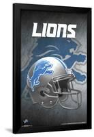 Detroit Lions - Helmet 17-null-Framed Poster