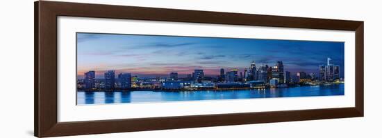 Detroit, MI #5 (Night)-James Blakeway-Framed Art Print